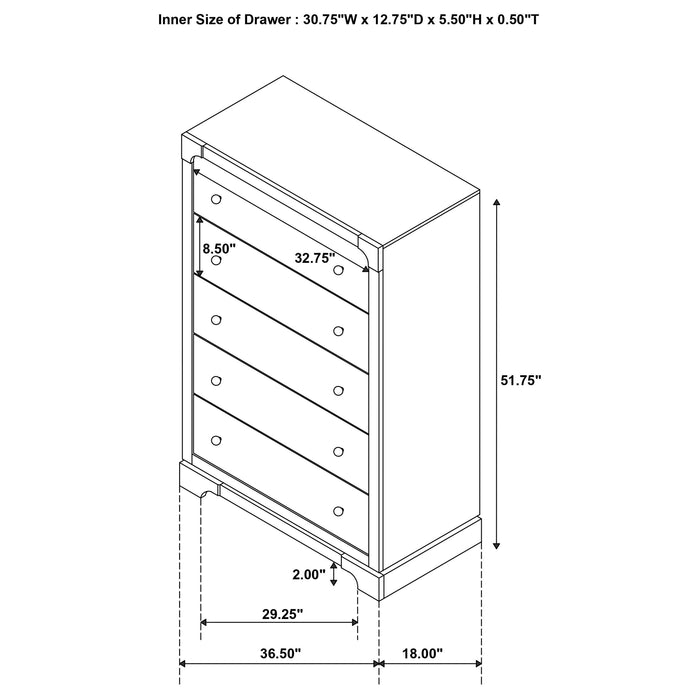Gran Park 4 & 5 Piece Bedroom Set E.King, Queen, & Cal.King