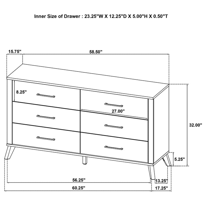 Kaywood 4 & 5 Pc Bedroom Set Full, E.King, Queen & Twin