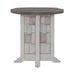 Liberty Furniture River Place Round Chairside Table in Riverstone White & Tobacco image