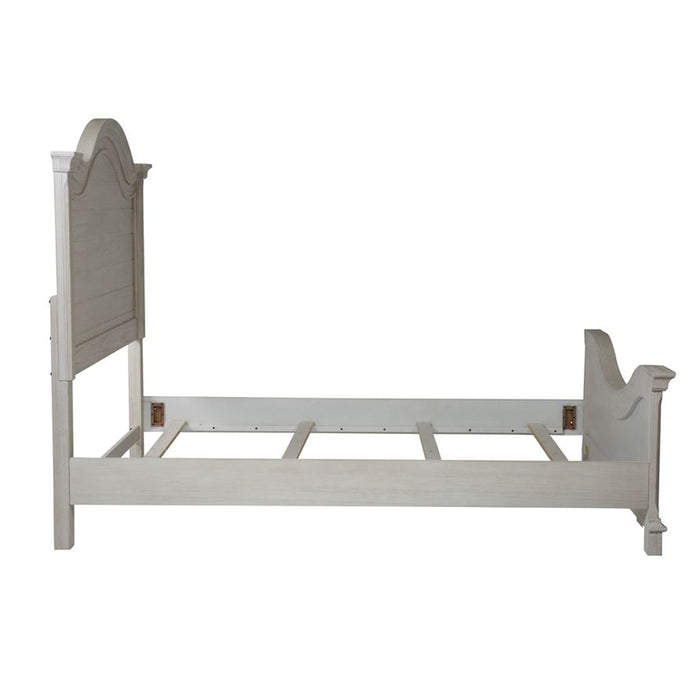 Liberty Furniture Bayside King Panel Bed in Antique White