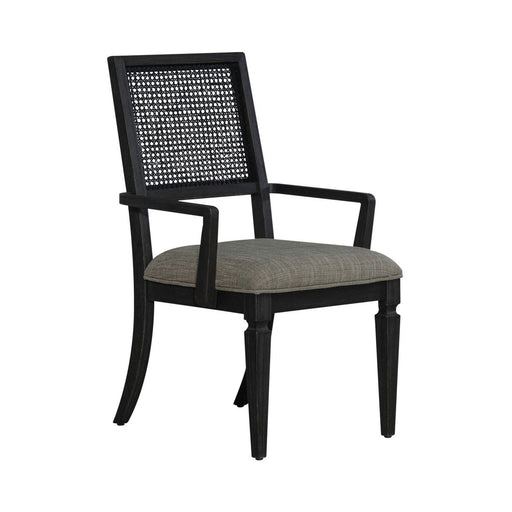 Liberty Furniture Caruso Heights Panel Back Arm Chair (Set of 2) in Aged Whiskey image