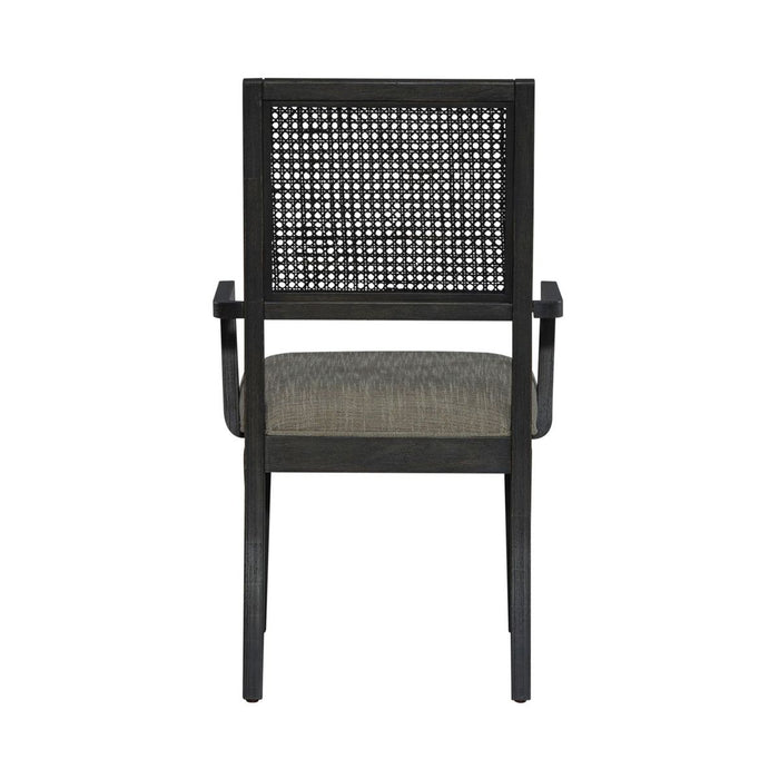 Liberty Furniture Caruso Heights Panel Back Arm Chair (Set of 2) in Aged Whiskey