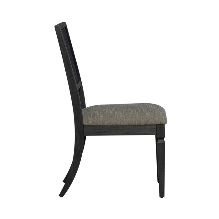 Liberty Furniture Caruso Heights Panel Back Side Chair (Set of 2) in Aged Whiskey