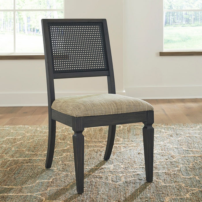 Liberty Furniture Caruso Heights Panel Back Side Chair (Set of 2) in Aged Whiskey