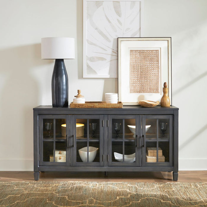 Liberty Furniture Caruso Heights Server in Aged Whiskey