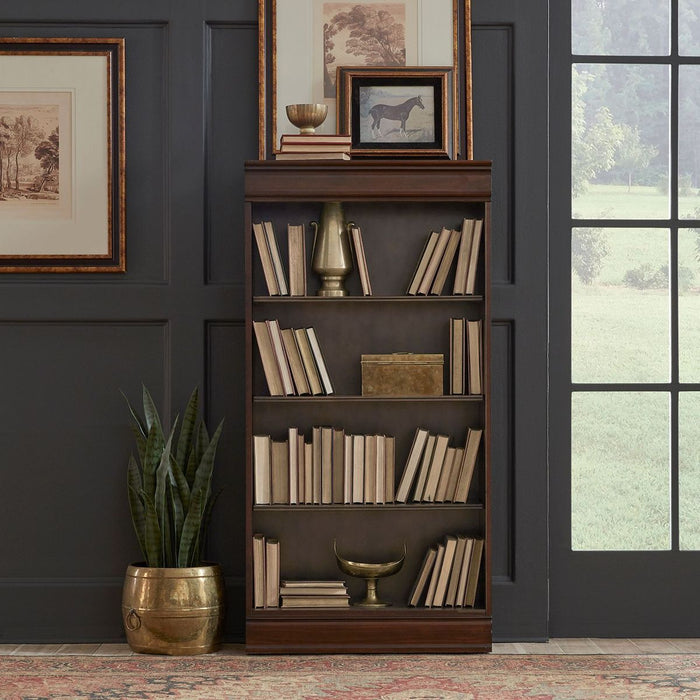 Liberty Furniture Brayton Manor Jr Executive 60 Inch Bookcase (RTA) in Cognac