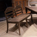 Liberty Furniture Paradise Valley Ladder Back Bench in Saddle Brown image