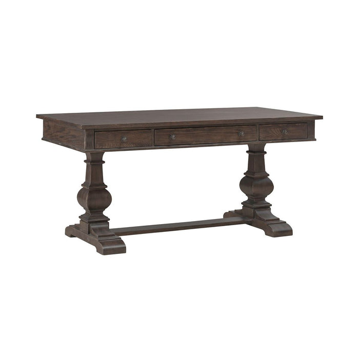 Liberty Furniture Paradise Valley 2 Piece Desk Set in Saddle Brown