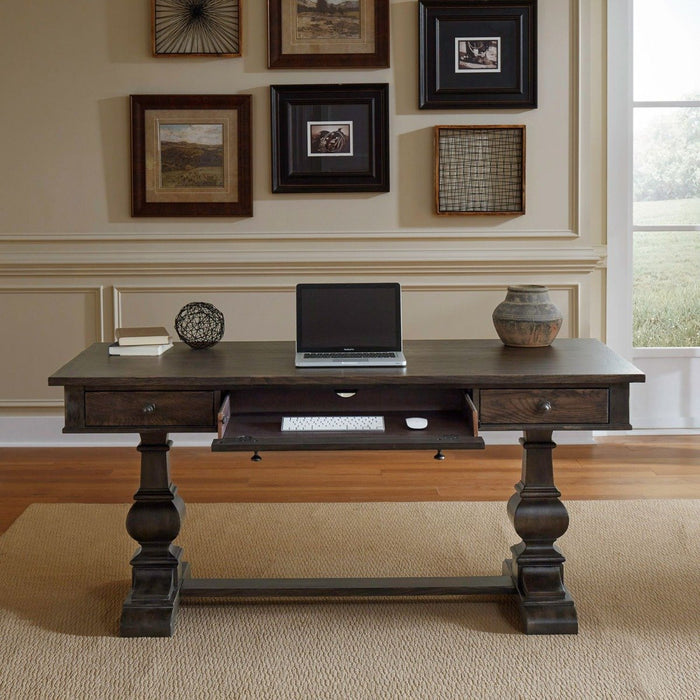 Liberty Furniture Paradise Valley Writing Desk in Saddle Brown