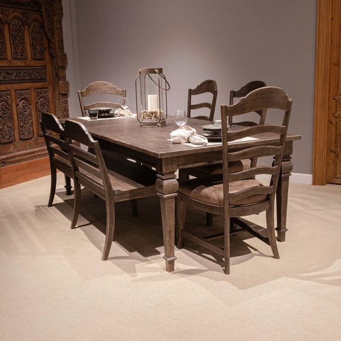 Liberty Furniture Paradise Valley Rectangular Leg Table in Saddle Brown image