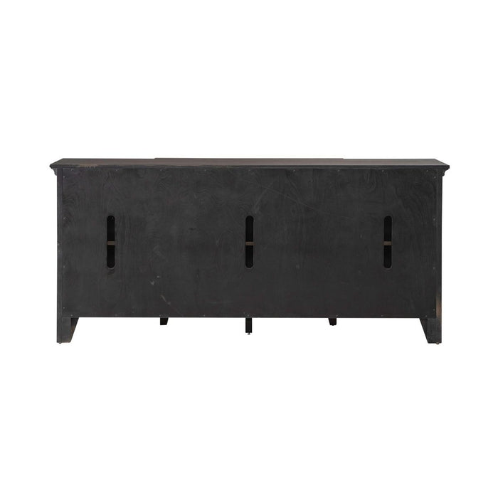 Liberty Furniture Paradise Valley 76 Inch TV Console in Saddle Brown