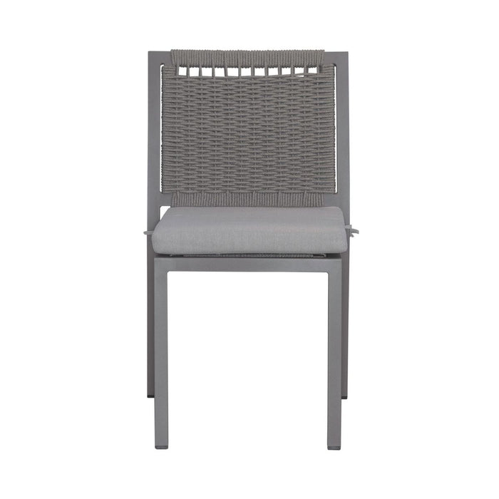 Liberty Furniture Plantation Key Outdoor Panel Back Side Chair (Set of 2) in Granite