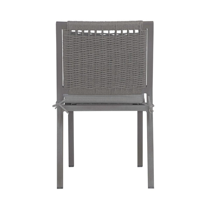 Liberty Furniture Plantation Key Outdoor Panel Back Side Chair (Set of 2) in Granite