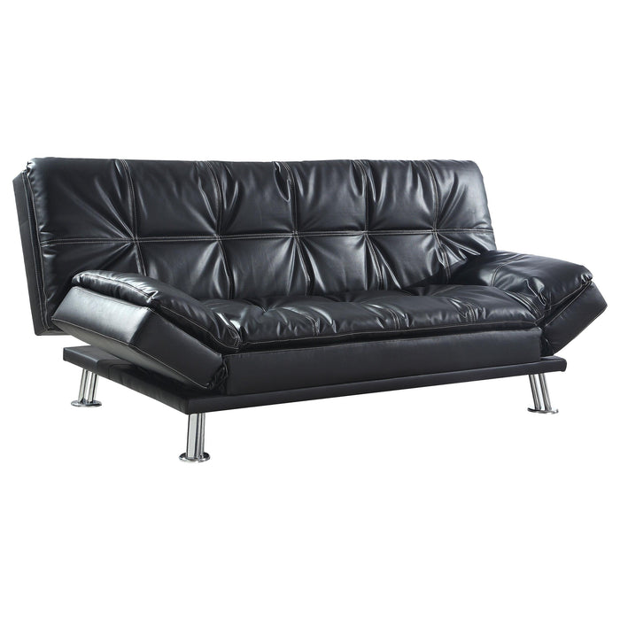 Dilleston Tufted Back Upholstered Sofa Bed Grey