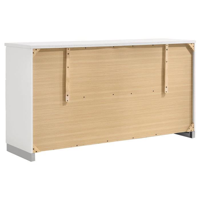 Jeremaine 5 Pc Bedroom Sets White