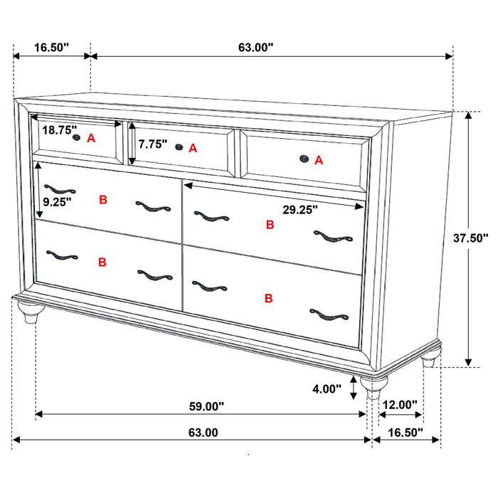 Barzini Bedroom Set White
