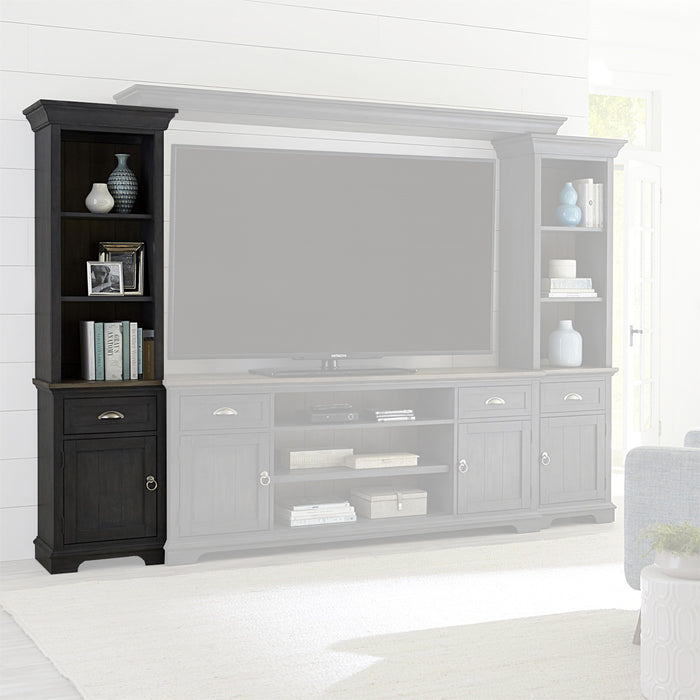 Liberty Furniture Ocean Isle Left Pier Unit in Slate with Weathered Pine image