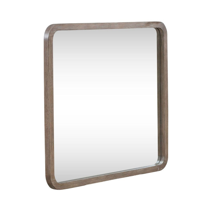 Liberty Furniture South Bend Landscape Mirror in Burnished Clay