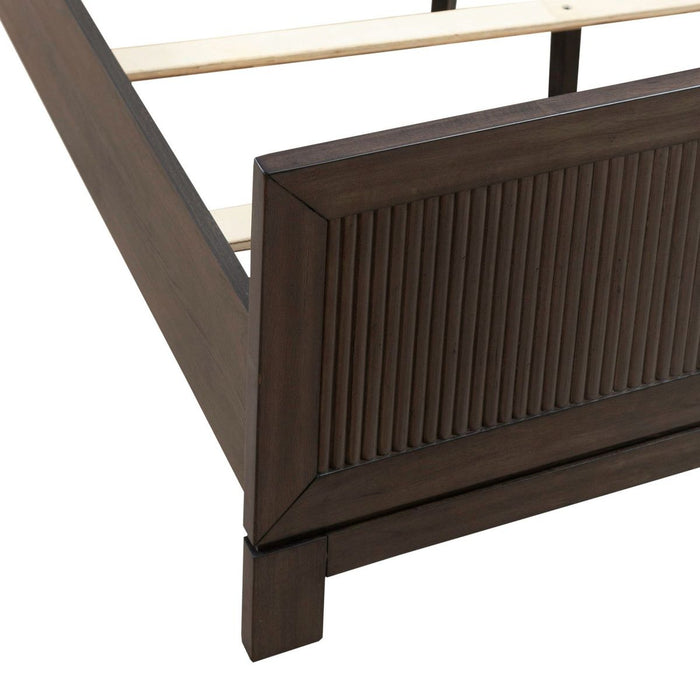 Liberty Furniture Modern Edge Queen Upholstered Bed in Caffe
