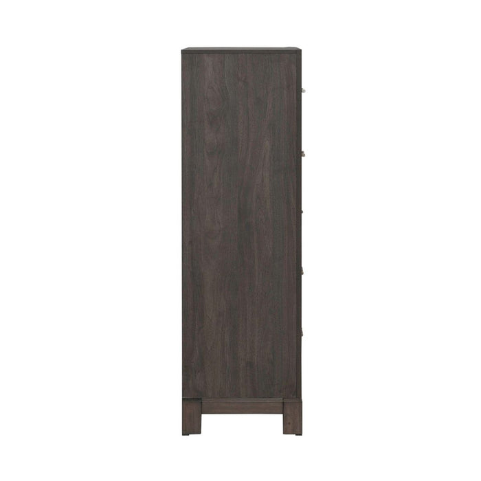 Liberty Furniture Modern Edge 5 Drawer Chest in Caffe