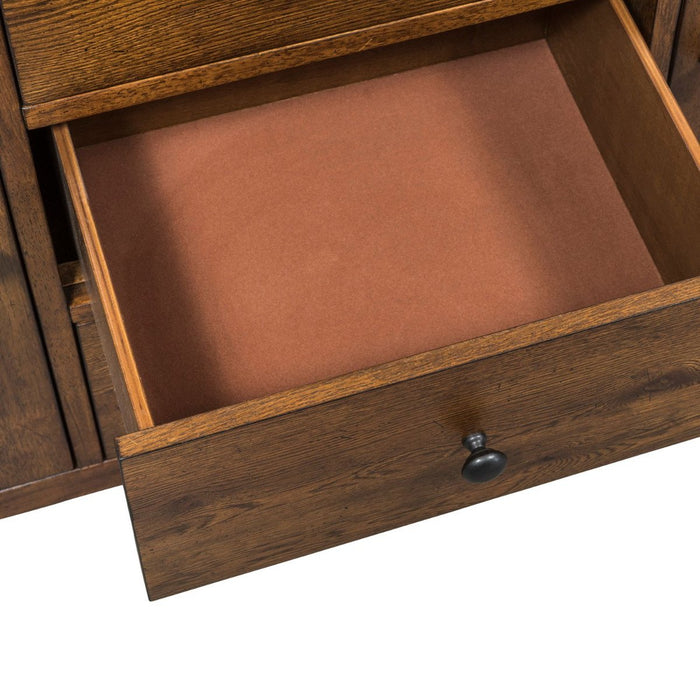 Liberty Furniture Hearthstone Buffet in Rustic Oak