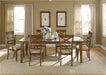Liberty Furniture Hearthstone Rectangular Leg Table in Rustic Oak Finish image