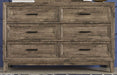 Liberty Furniture Ridgecrest 6 Drawer Dresser in Cobblestone image