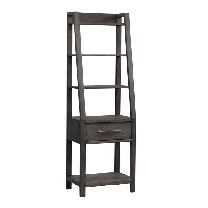 Liberty Furniture Modern Farmhouse Leaning Pier in Dusty Charcoal