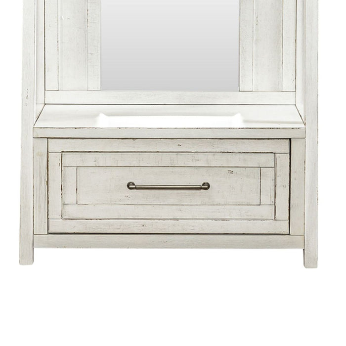 Liberty Furniture Modern Farmhouse Hall Tree in White