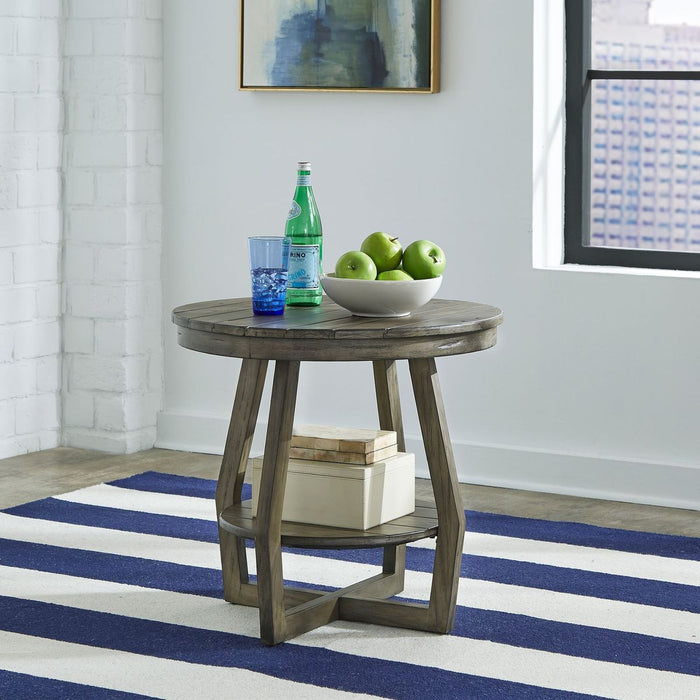 Liberty Furniture Hayden Way End Table in Gray