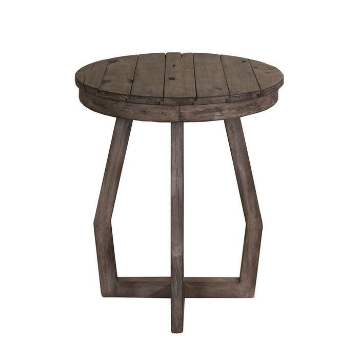 Liberty Furniture Hayden Way Chair Side Table in Gray image