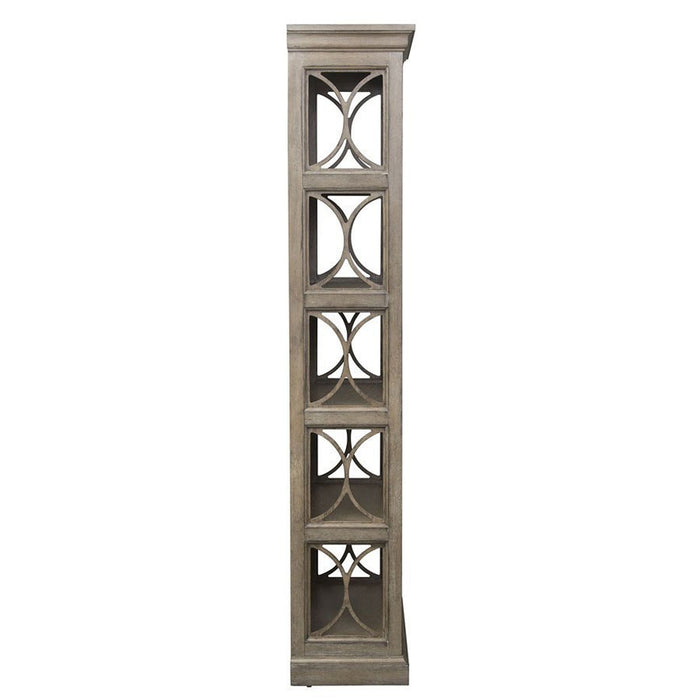 Liberty Simply Elegant Bookcase in Heathered Taupe