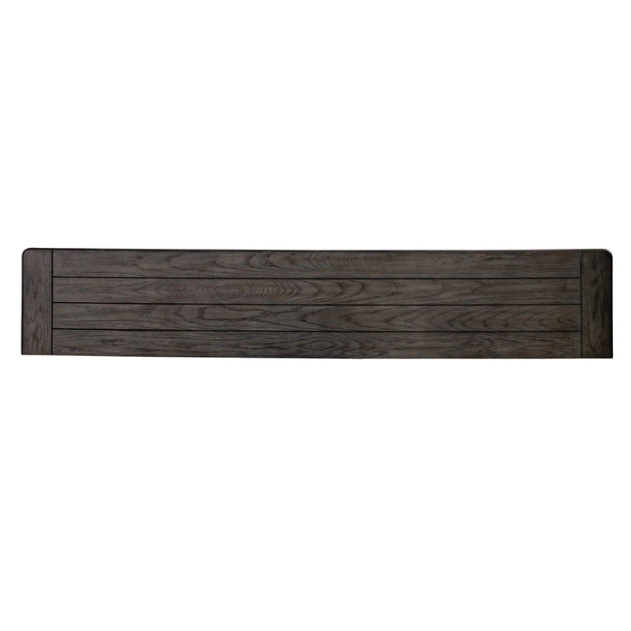 Liberty Furniture Allyson Park 72" Hall Table in Wirebrushed White with Charcoal Top EST SHIP TIME APPX 4 WEEKS