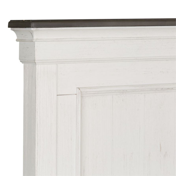 Liberty Furniture Allyson Park King Panel Bed in Wirebrushed White