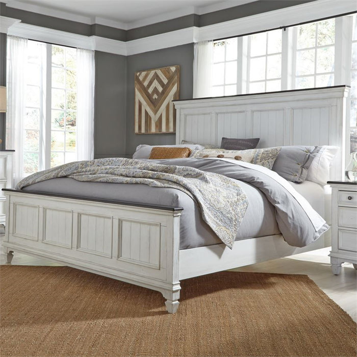 Liberty Furniture Allyson Park King Headboard Only in Wirebrushed White