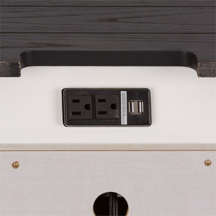 Liberty Furniture Allyson Park Nightstand in Wirebrushed White