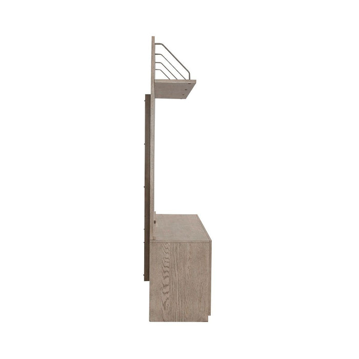 Liberty Furniture City Scape Entertainment Center in Burnished Beige