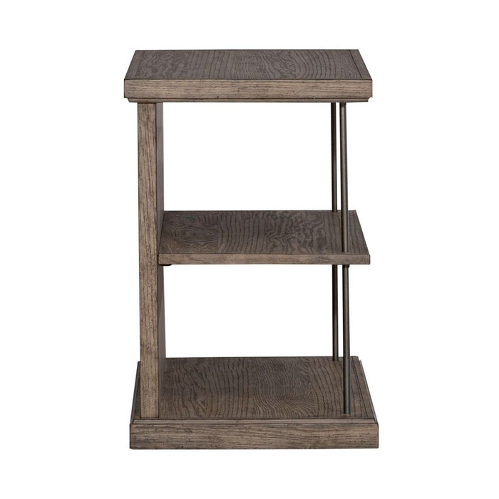 Liberty Furniture City Scape Chair Side Table in White Oak Veneers