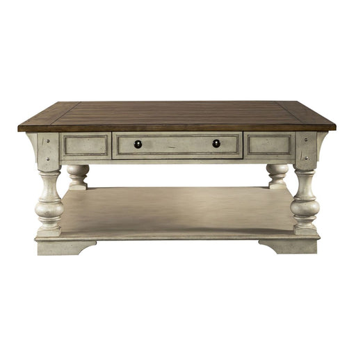 Liberty Morgan Creek Cocktail Table in Antique White image