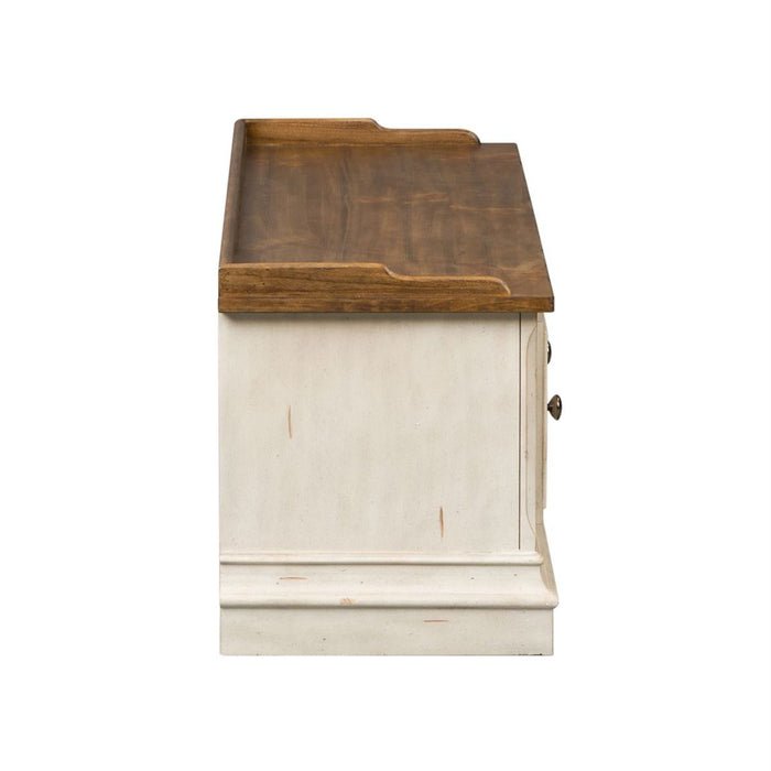 Liberty Morgan Creek Storage Hall Bench in Antique White