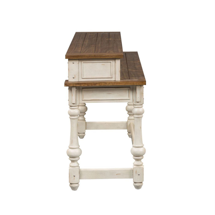 Liberty Morgan Creek Console Bar Table in Antique White