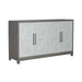 Liberty Furniture Palmetto Heights Accent Buffet in Shell White & Driftwood EST SHIP TIME APPX 4 WEEKS image