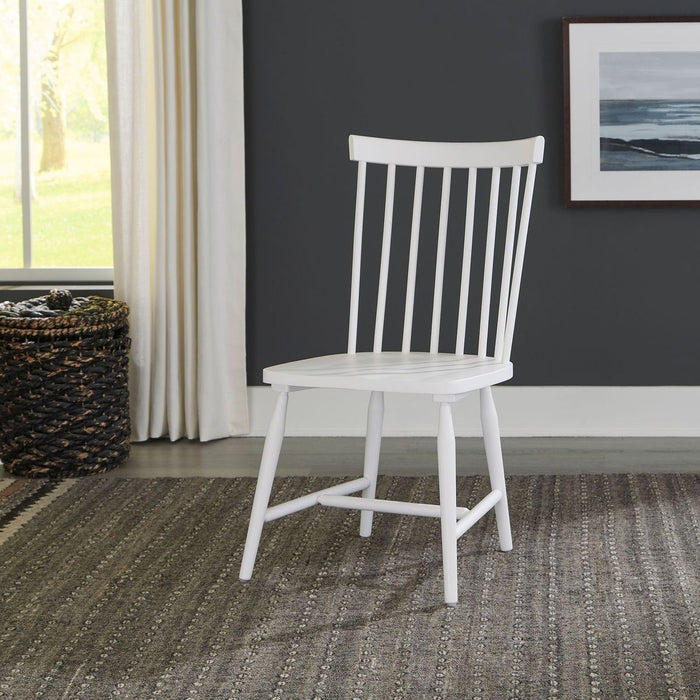 Liberty Furniture Palmetto Heights Spindle Back Side Chair (Set of 2) in Two-Tone