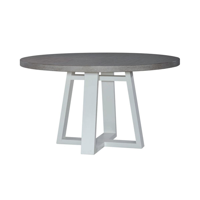 Liberty Furniture Palmetto Heights Round Pedestal Table in Two-Tone image