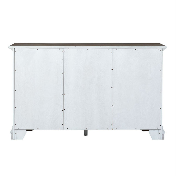 Liberty Furniture Abbey Park Buffet in Antique White
