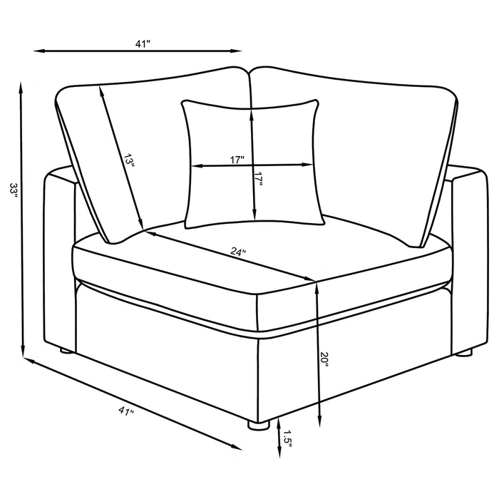 Serene Upholstered Corner
