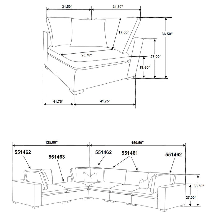 Lakeview Upholstered Corner Chair