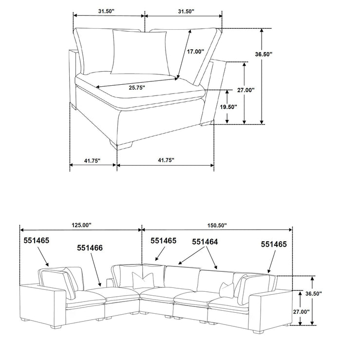 Lakeview Upholstered Modular Sectional