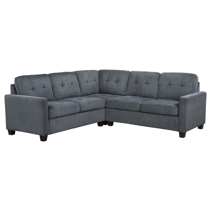 Georgina 5 Pc Stationary Sectionals Grey