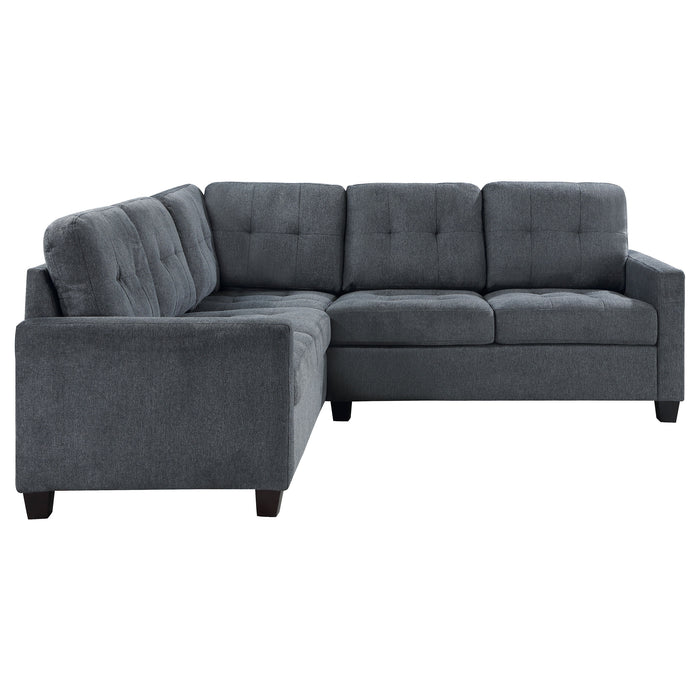 Georgina 5 Pc Stationary Sectionals Grey